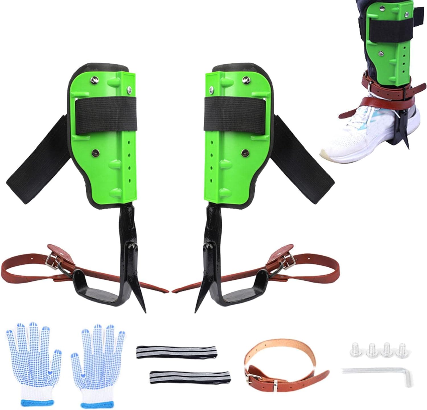 Climbing Spikes, Steel Tree Spikes, Adjustable Tree