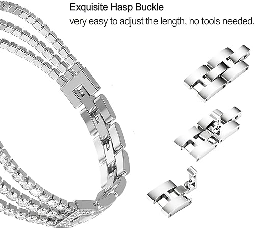 Miniatura 7 de Correas compatibles con Samsung Galaxy Watch de 1.81 pulgadas  Galaxy 3 de 1.77 pulgadas  Gear S3, correa de repuesto de malla metálica de acero