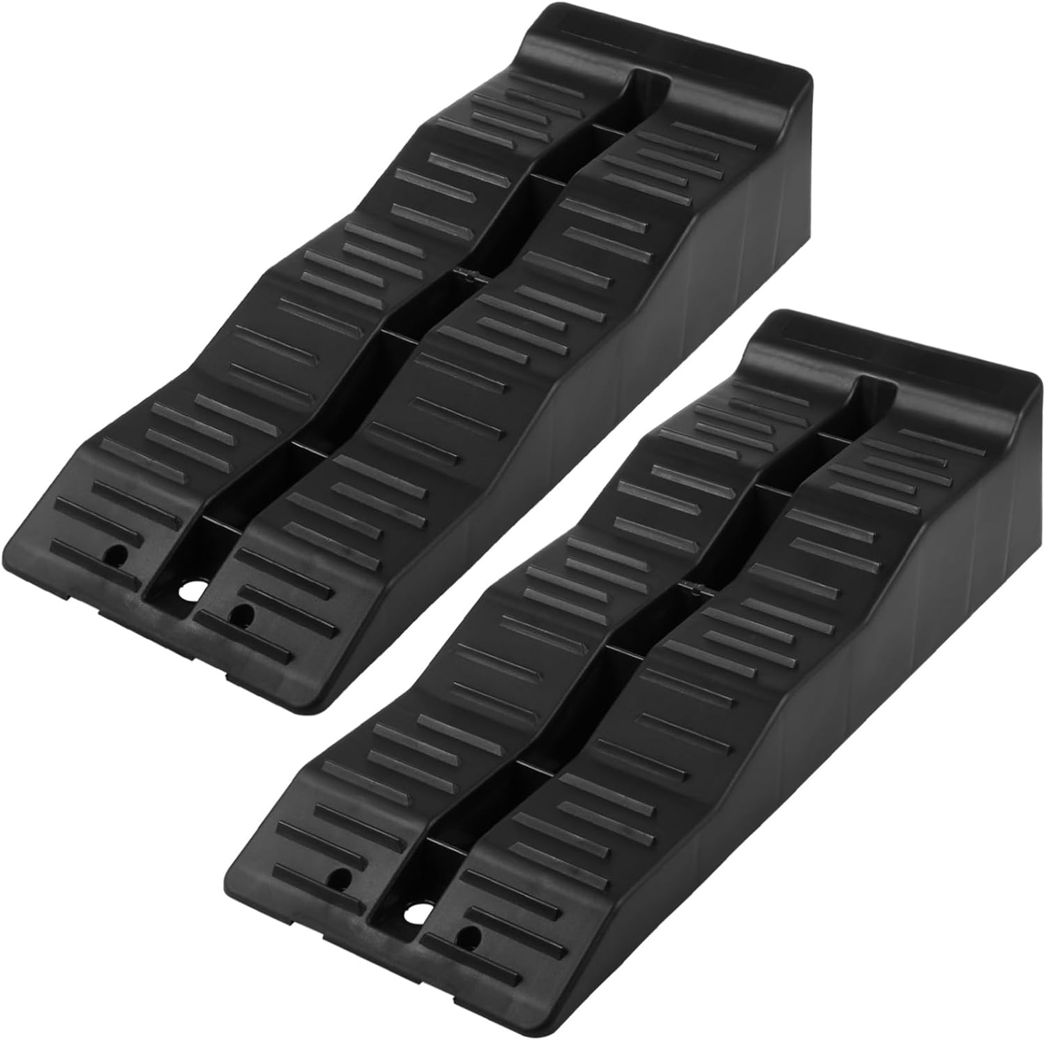 2pcs Camper Leveling Blocks 5t Capacity Trailer Leveling Kit Car Ramps for Oil Changes
