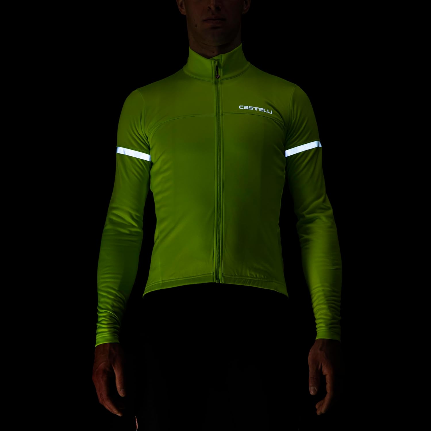 CASTELLI Men's Fondo 2 Jersey FZ, Fleece Insulated Long Sleeve Zip Up with High Collar for Road and Gravel Biking I Cycling