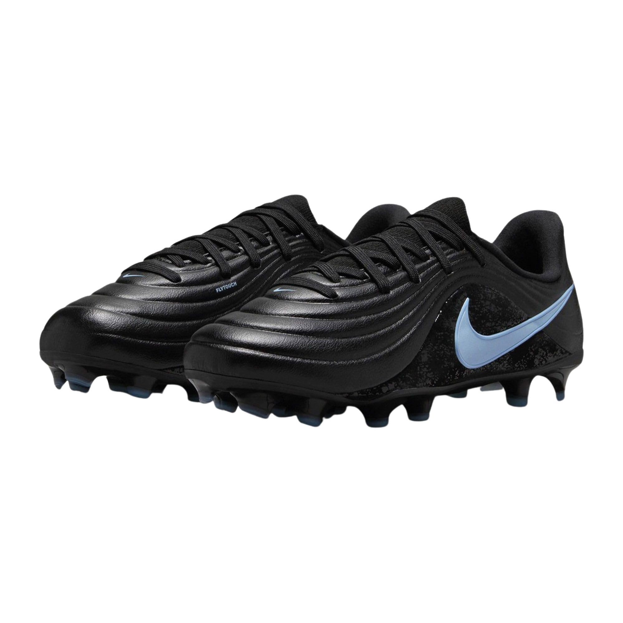 Nike  Kids Kids Tiempo Academy Firm Ground Football Boots - Black/Blue - 2 (34)