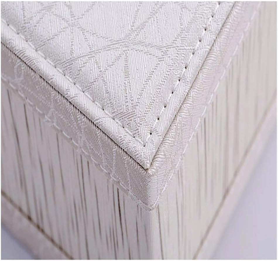 Stylish Leather Tissue Box Holder, Napkin Pumping Paper Case Dispenser, Bottom for Home Office Car Automotive Decoration