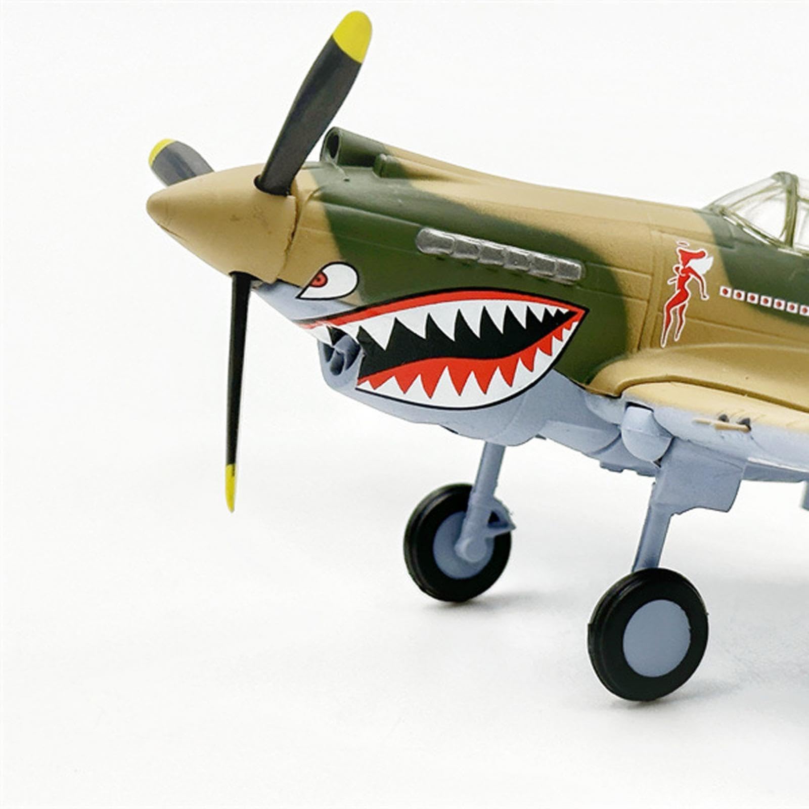 Adorno de Metal para Maqueta de Avión a Escala 1:72, Regalo P40 para Decoración de Estanterías de Oficina.