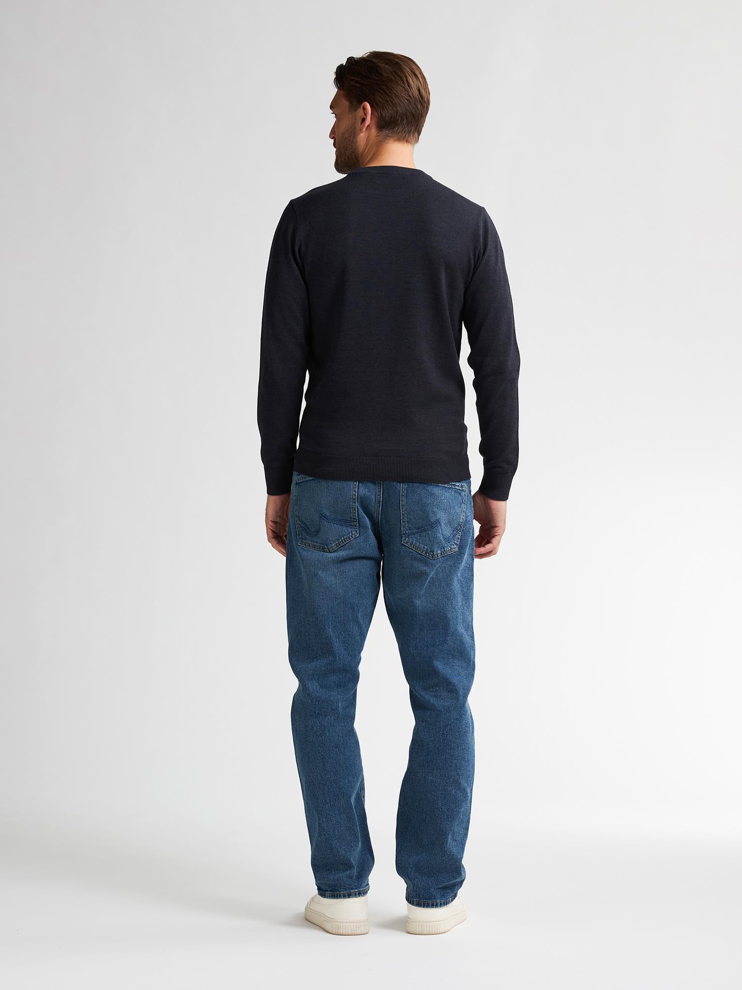 Petrol Industries Herren Men Knitwear Round Neck Basic Pullover
