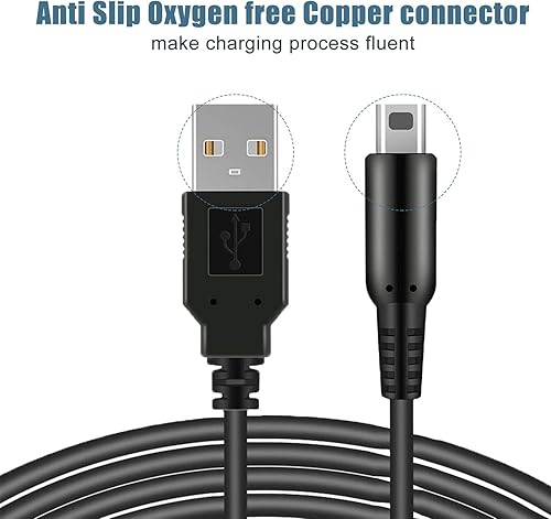 Miniatura 4 de 3DS - Cable de carga USB para Nintendo 3DS XL, 3DS, 3DS XL, 3DS, 2DS XL, 2DS XL, 2DS XL, 2DS XL, 2DS, 2DS, DSi, DSi XL, color negro