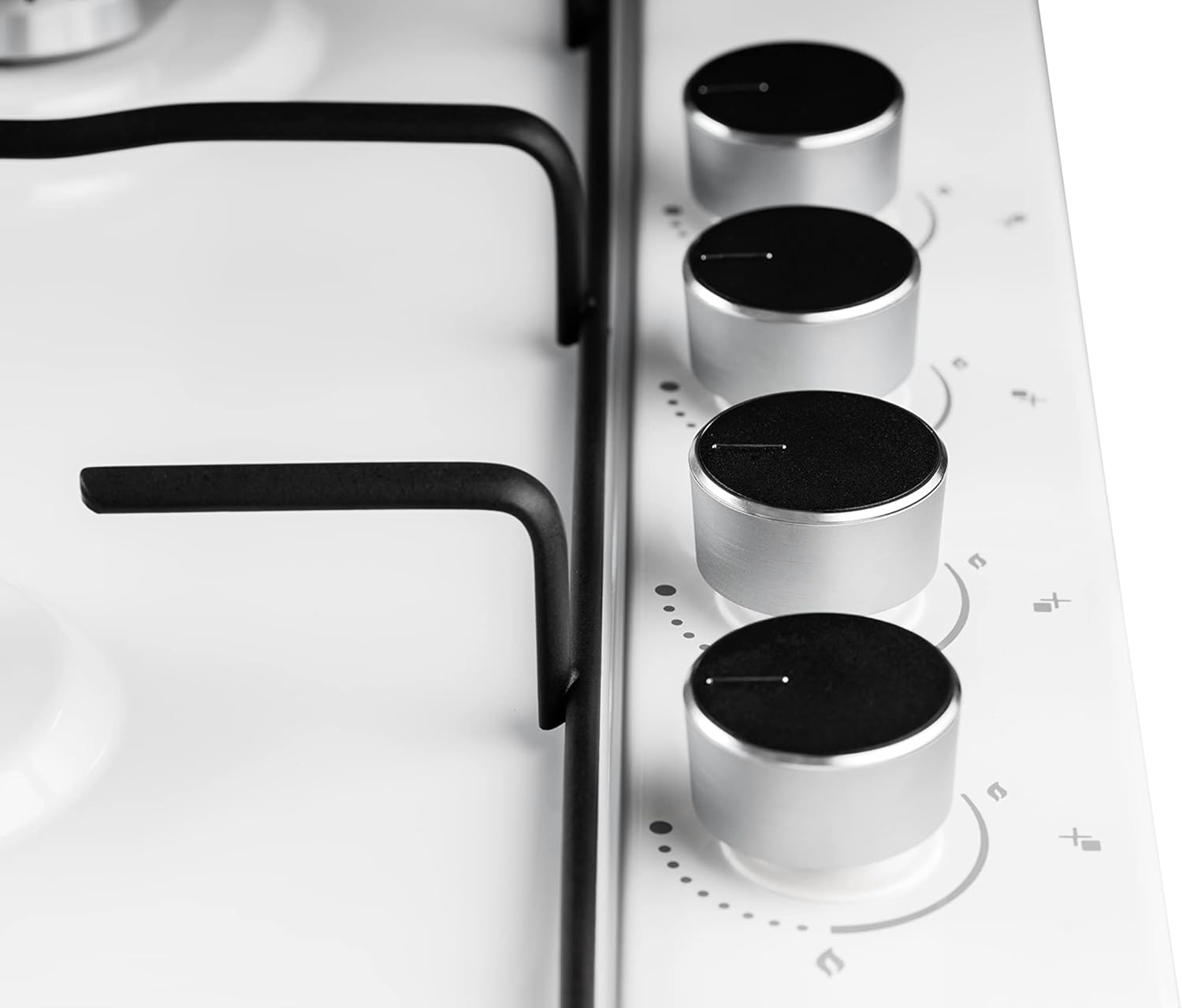 Piano Cottura a Gas 4 fuochi 60cm Nero Lucido, con ugelli per Metano e Gpl, PremierTech PC604BEG Piano Cottura a Gas 4 fuochi 60cm Nero Lucido, con ugelli per Metano e Gpl, PremierTech PC604BEG