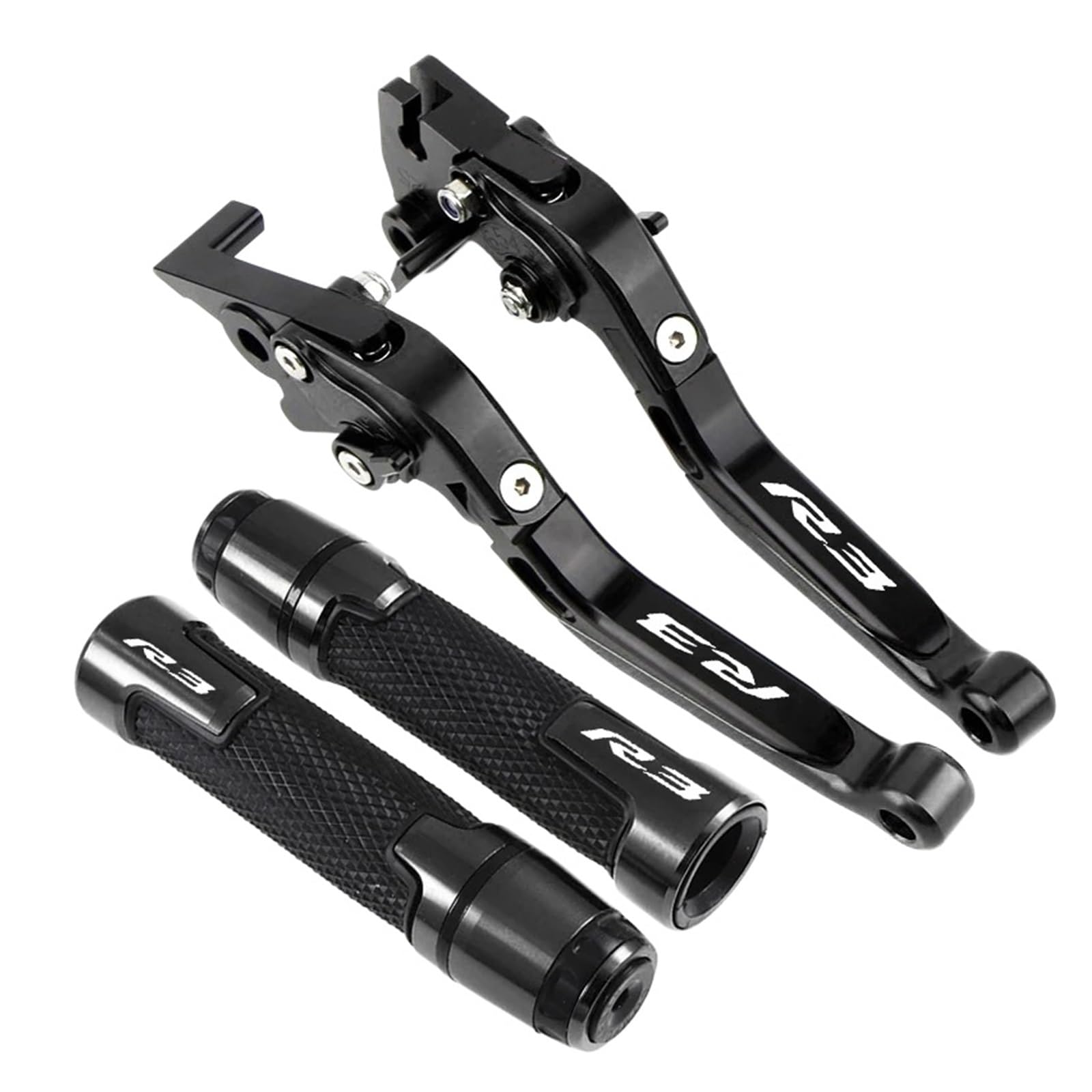 Wnftyske Black F Motorcycle Brake Clutch Lever Pivot Levers For Yam&Aha Yzf R3 Yzfr3 2015-2023 Yzf-R3 Brake Clutch Lever Motorcycle Adjustable Folding Levers Set