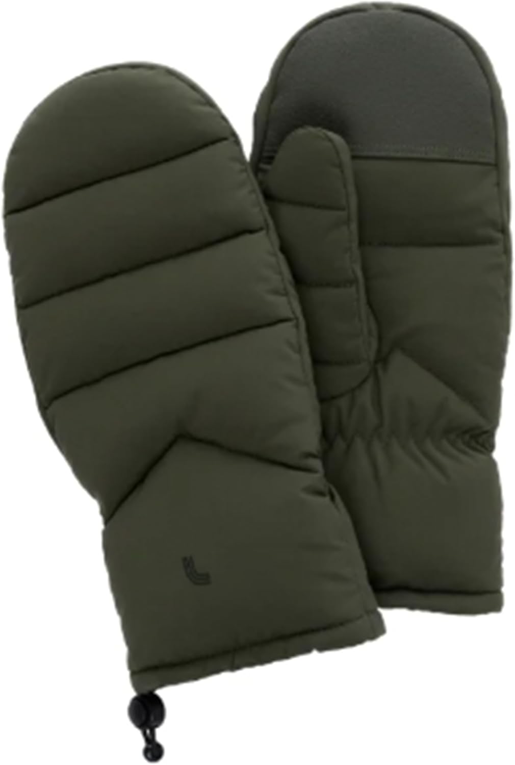 Lolë Puffer Mittens, Down-Insulated with Grip Patches, Adjustable Toggle & Fleece Lining