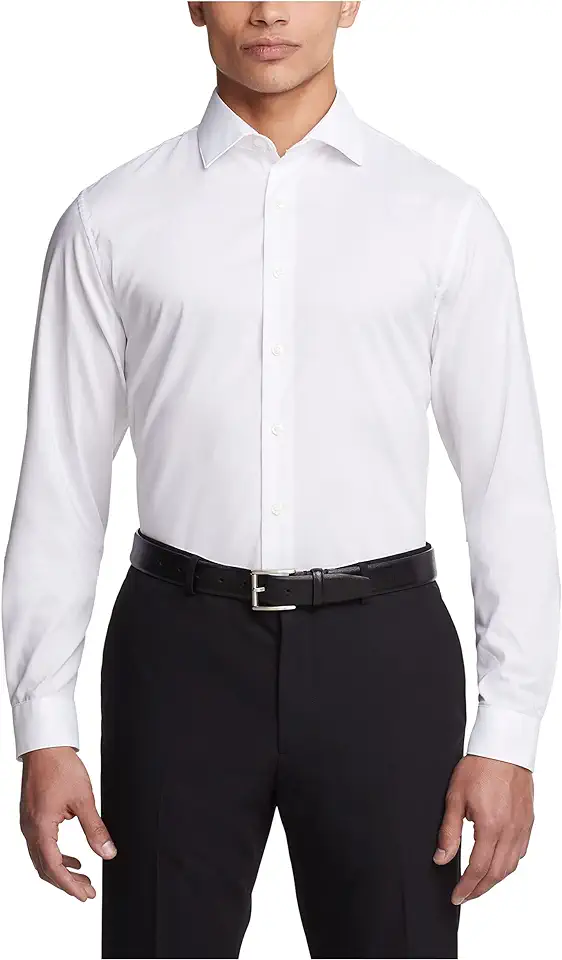 Kenneth Cole Unlisted Men's Slim Fit Solid Dress Shirt - Amazon Exclusive