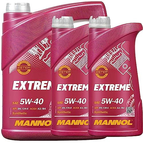 Mannol extreme SAE 5W40 Aceite VW 50200 ,50500 ,MB 229.5 ,BMW LL-01,4x5 Litro 4036021525518 Mannol extreme SAE 5W40 Aceite VW 50200 ,50500 ,MB 229.5 ,BMW LL-01,4x5 Litro 4036021525518