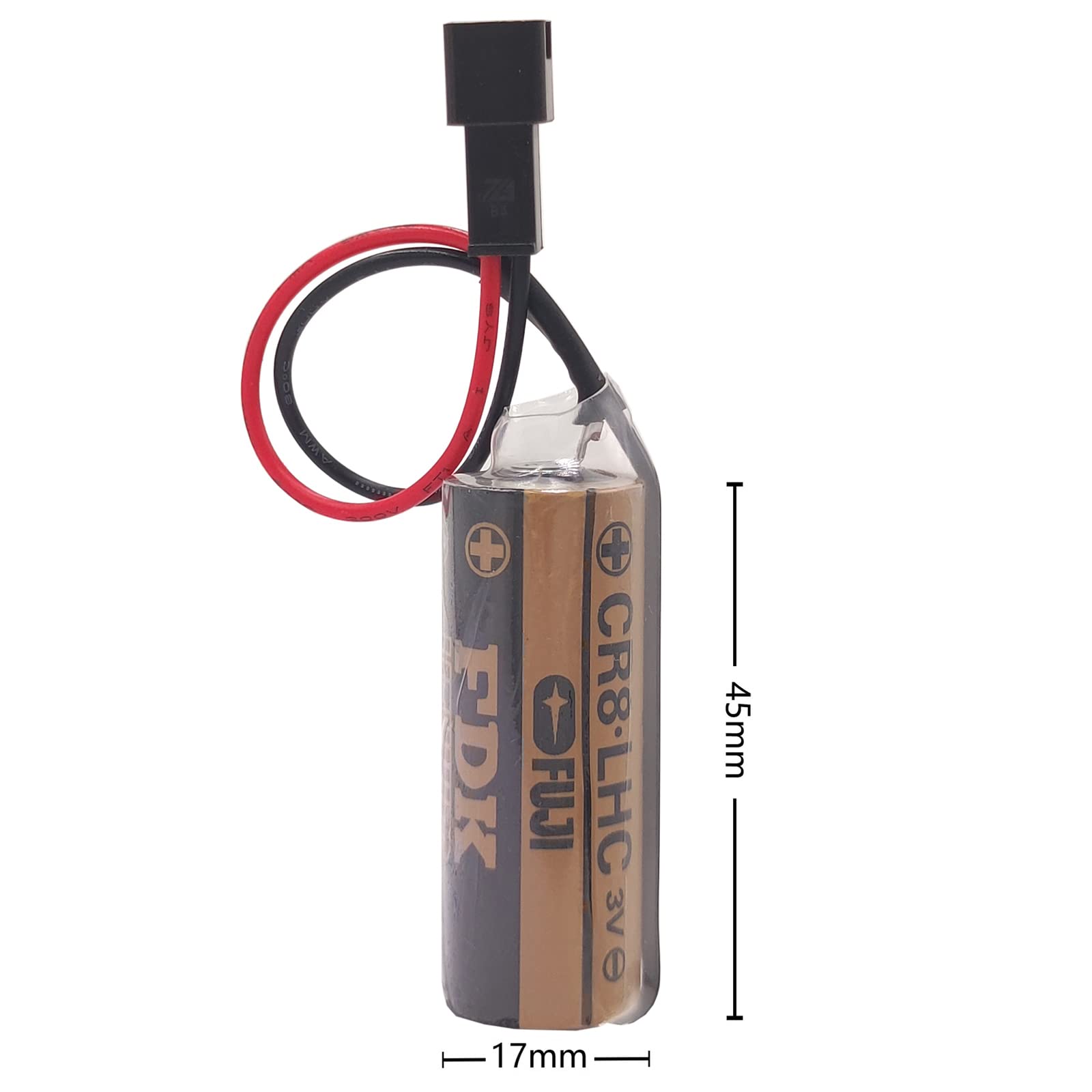 BATTEMALL 5-Pack 3V 3000mAh CR8 LHC Lithium Battery Replace for Fuji FDK CR8.LHC 17430, Toto CR8-LHC TH559EDV410R, TOTO THP3053 Back Up Batteries for Eco EFVS, Toto Flush Valves and Faucets