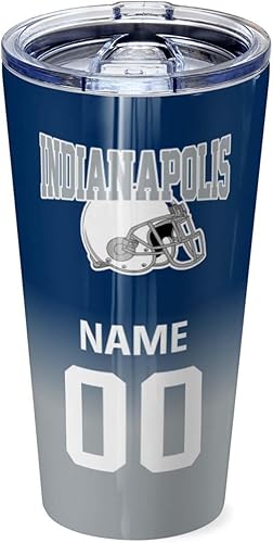 Miniatura 167 de OAOANS Taza de café de acero inoxidable personalizada con tapa sellada, regalo de ventilador aislado mantiene las bebidas frías y calientes. Diseño