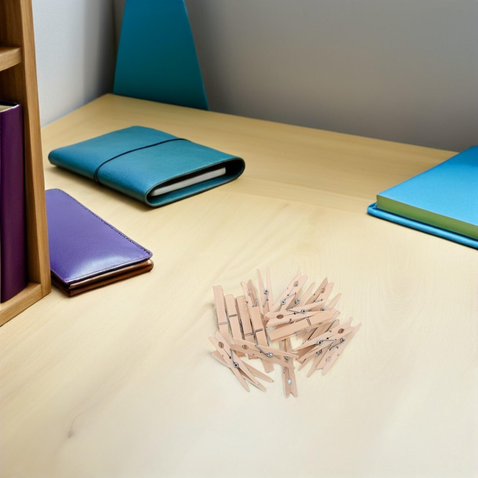 NUOBESTY 150 pezzi Mollette Bucato Legno Antivento Clip Multiuso per Foto e Vestiti Resistenti per Esterno e Interno per Calze e Biancheria Delicata