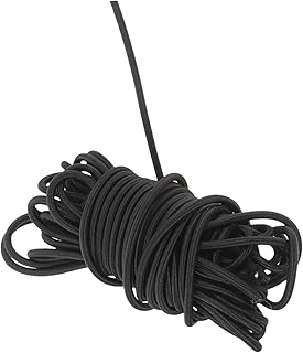 LIGHTAOTAO 1 Roll Elastic Bungee Cord Black Elastic Band Heavy Duty Bungee Cords Black Bungee Cords Tie Down Rope Black Elastic Cord Jewelry Yarn Shoelace Black Elastic Bungee Strap