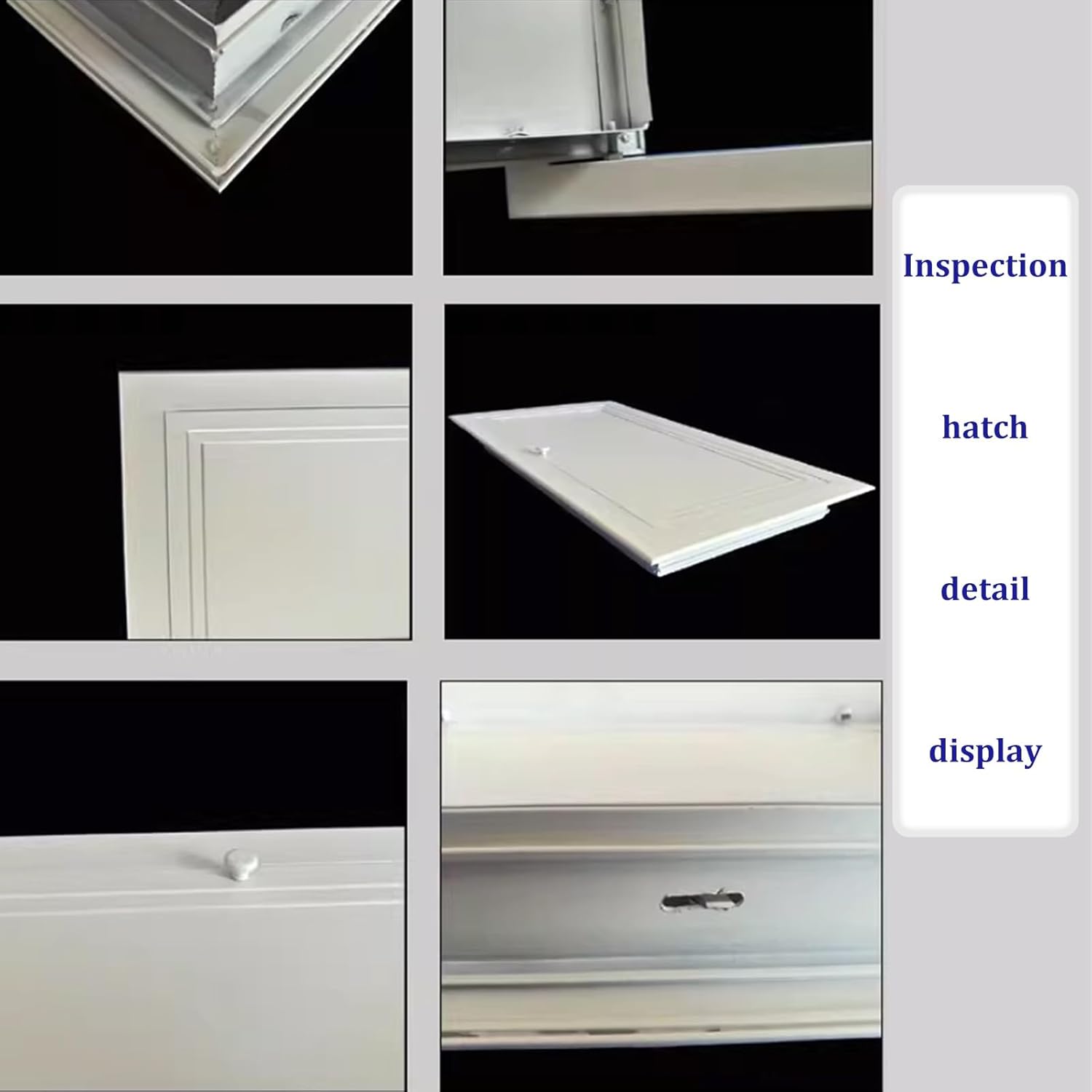 White Pull Open Attic Access Door Latch Ceiling 18x22 24x24 22x36 34x34 Concealed Spring Loaded Access Panel Access Panel for Drywall Attic Doorattic Door Electric Panel Cover(30x36in)