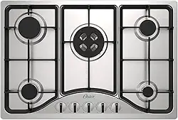 Cooktop Semiprofissional Oster, a Gás, 5 bocas, Inox, Bivolt, OTOP701