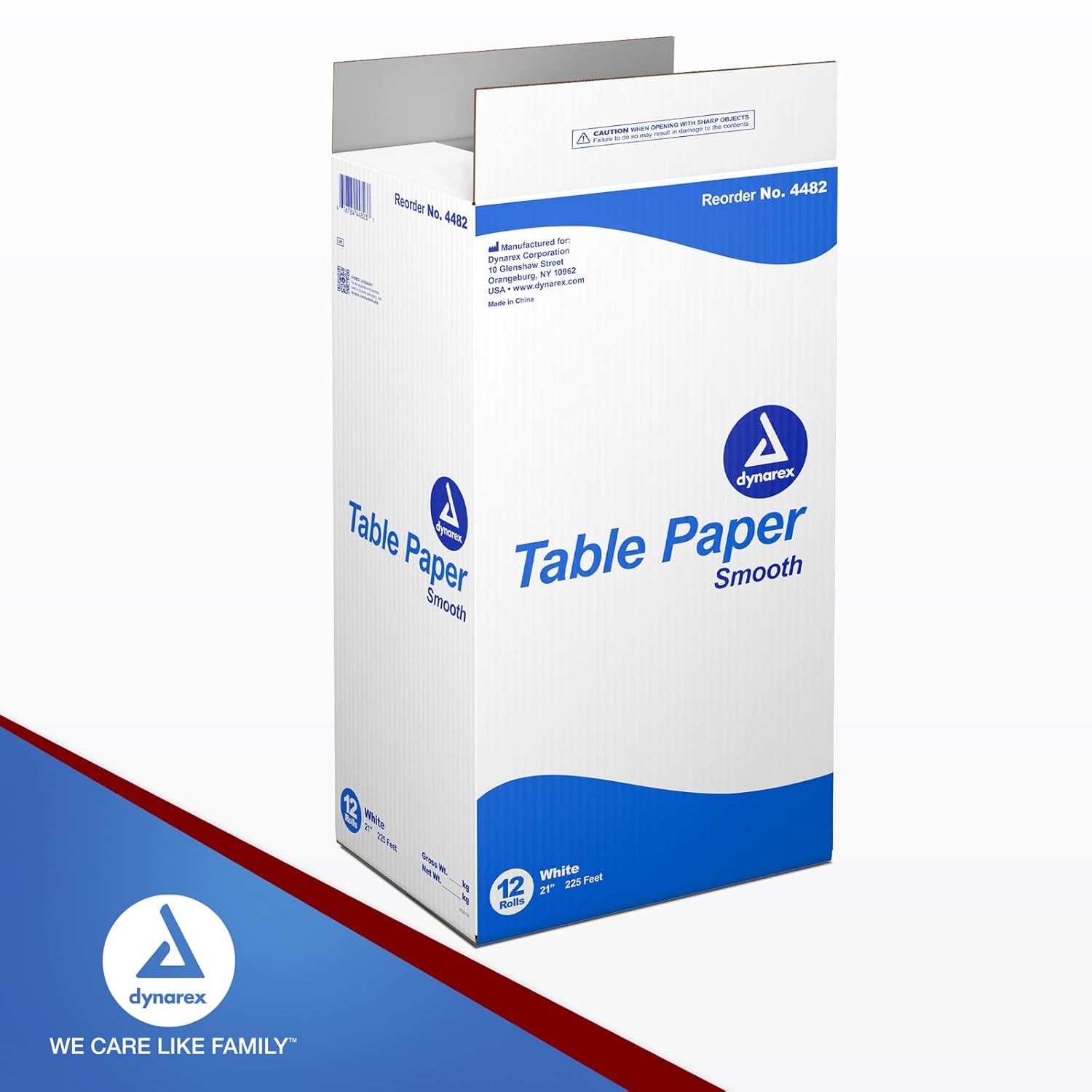 Dynarex Table Paper, Smooth and High-Quality Exam Table Paper, Used in Medical, Massage, and Chiropractic Tables to Protect Patients, 21" x 225 ft., 1 Case of 12 Table Papers, Smooth : Industrial & Scientific