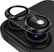 Camera Film for iPhone 17, Camera Protection, Full Protection, 9H Tempered Glass, Aluminum Alloy, iPhone 17 Lens Cover, Shockproof, No Flash Interference, Black Edge, Ultra Transmittance