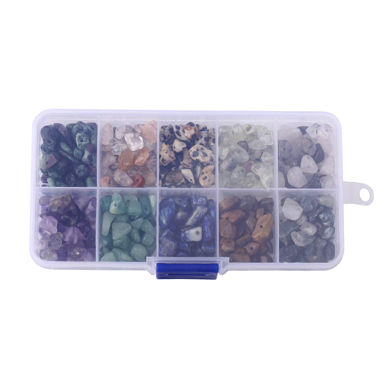 Kit 10 Pietre Preziose Naturali Cristallo Quarzo – Pezzi Grezzi Per Gioielli Fai Da Te, 190-230 Pezzi