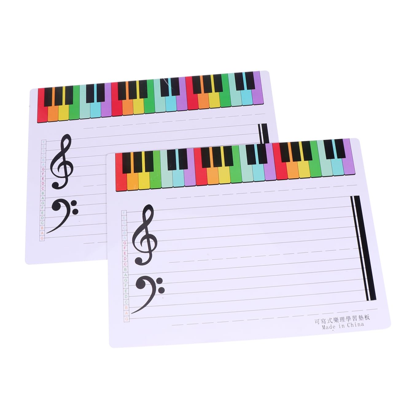 6 Pezzi Lavagna Musicale Cancellabile Pentagrammi Magnetici per Insegnamento e Pratica Musicale per Casa e Scuola Superficie Liscia e Facile Appendere e Utilizzare