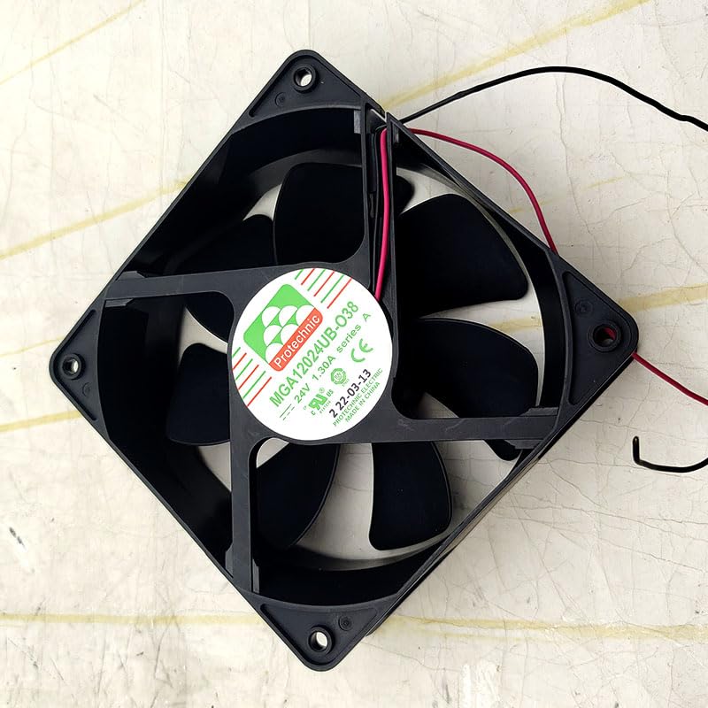 MGA12024UB-O38 24V 1.30A 12cm Large Air Volume Industrial Control Inverter Fan