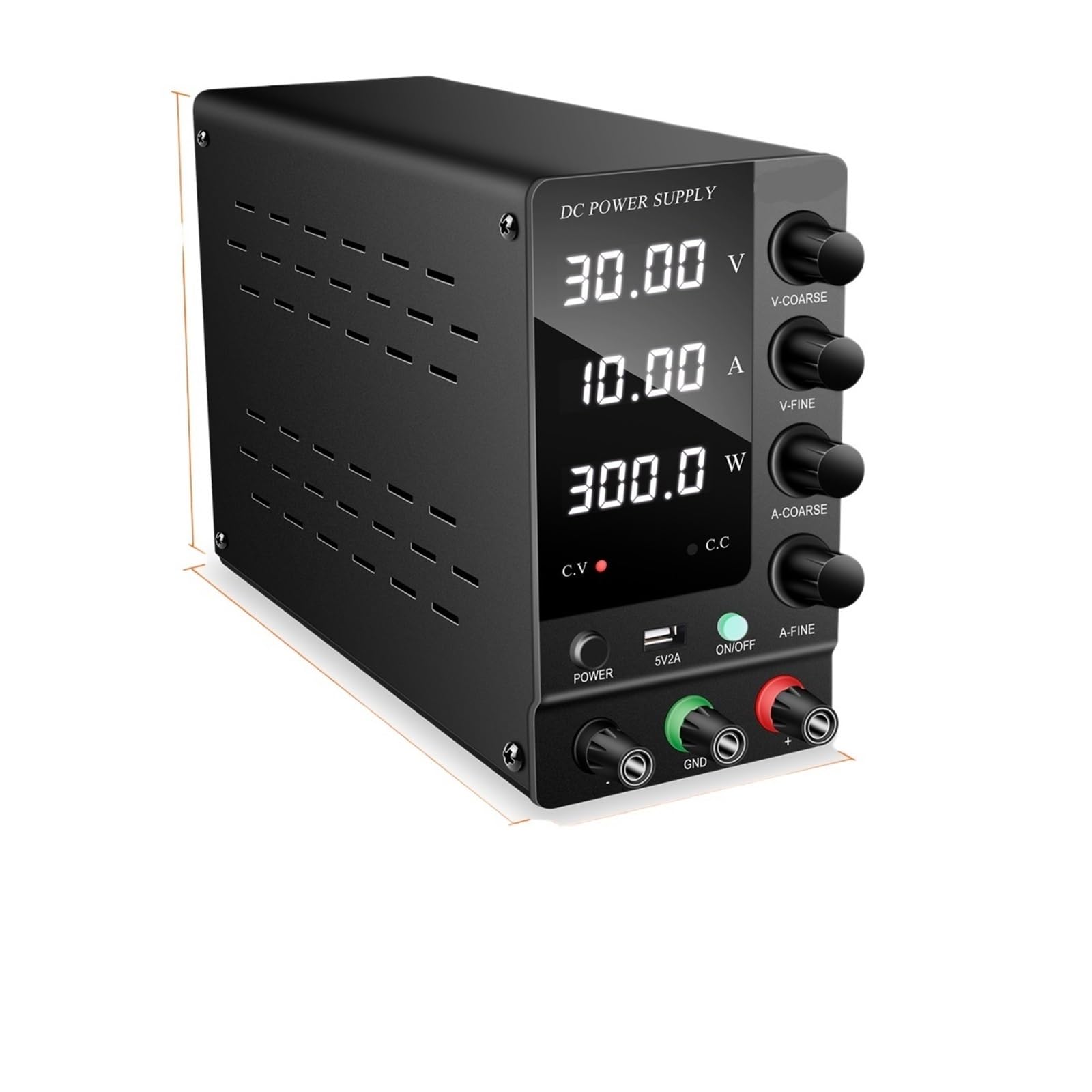 JJKKOZVQF 30V 10A DC Power Supply 60V 5A 120V 3A 32V 6A(A-SPS-C605 White,AC 220V)