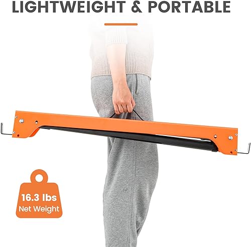 Miniatura 6 de ERGOMASTER Caballos de sierra plegables, con brazo de soporte desmontable de 2 x 4, capacidad de peso de 1322 libras por caballete, caballos de