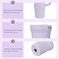 Vista 4 de Botas de silicona para Stanley, protector inferior de copa, accesorios para Stanley Quencher H2.0 FlowState Tumbler 20oz/20oz/30oz/Stanley Adventure