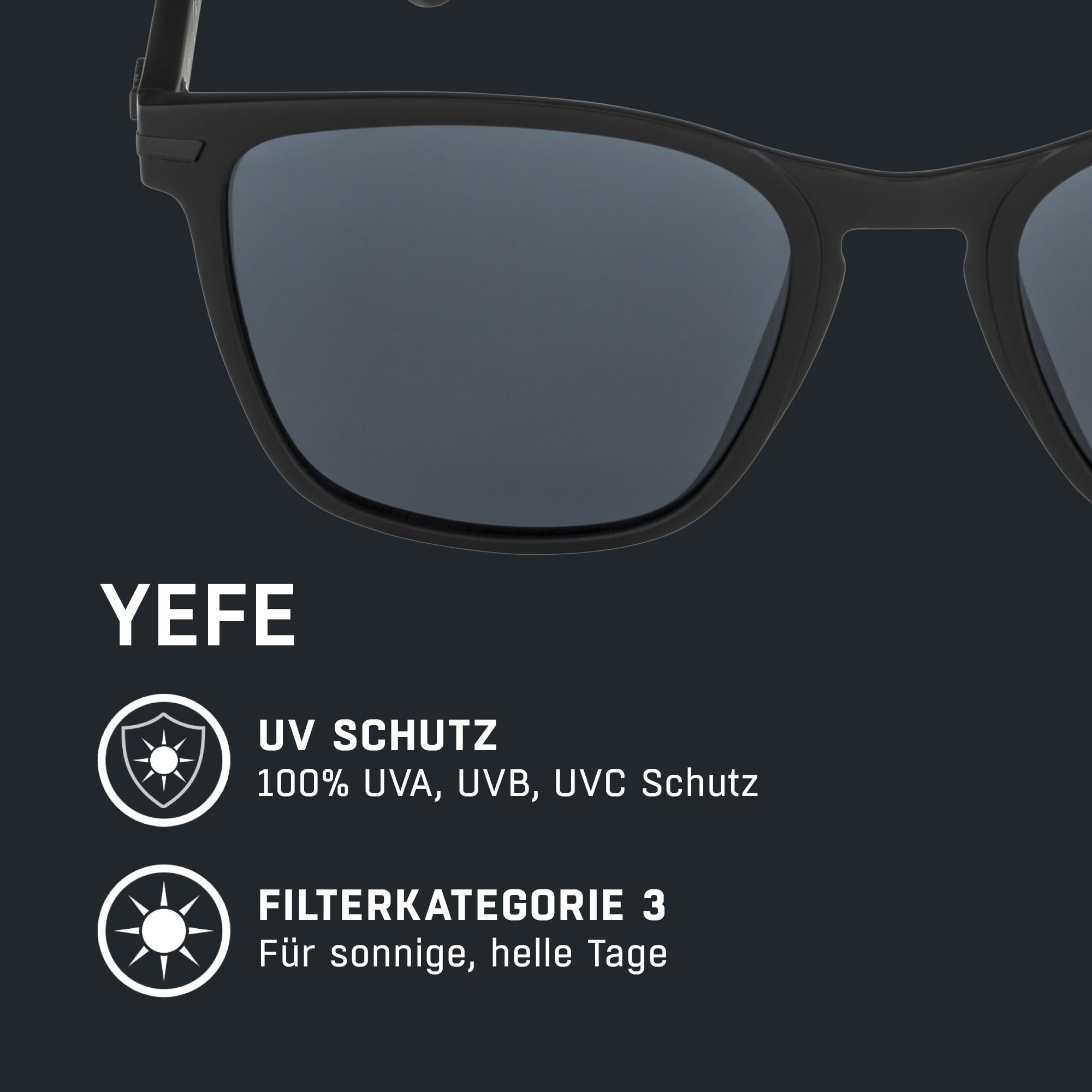 ALPINA YEFE - Verspiegelte und Bruchsichere Sonnenbrille Mit 100% UV-Schutz Für Erwachsene