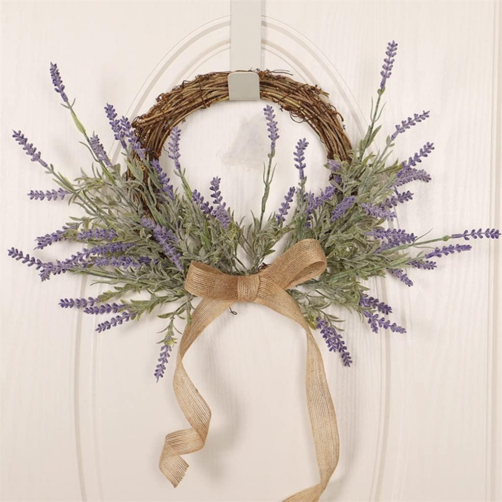 Wreaths Door Lavender Wreath for Home Wall Window Wedding Decoration