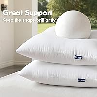 Vista 4 de MIULEE Paquete de 4 rellenos de almohada para exteriores de 12x18 pulgadas, rellenos de almohada decorativos resistentes al agua, relleno