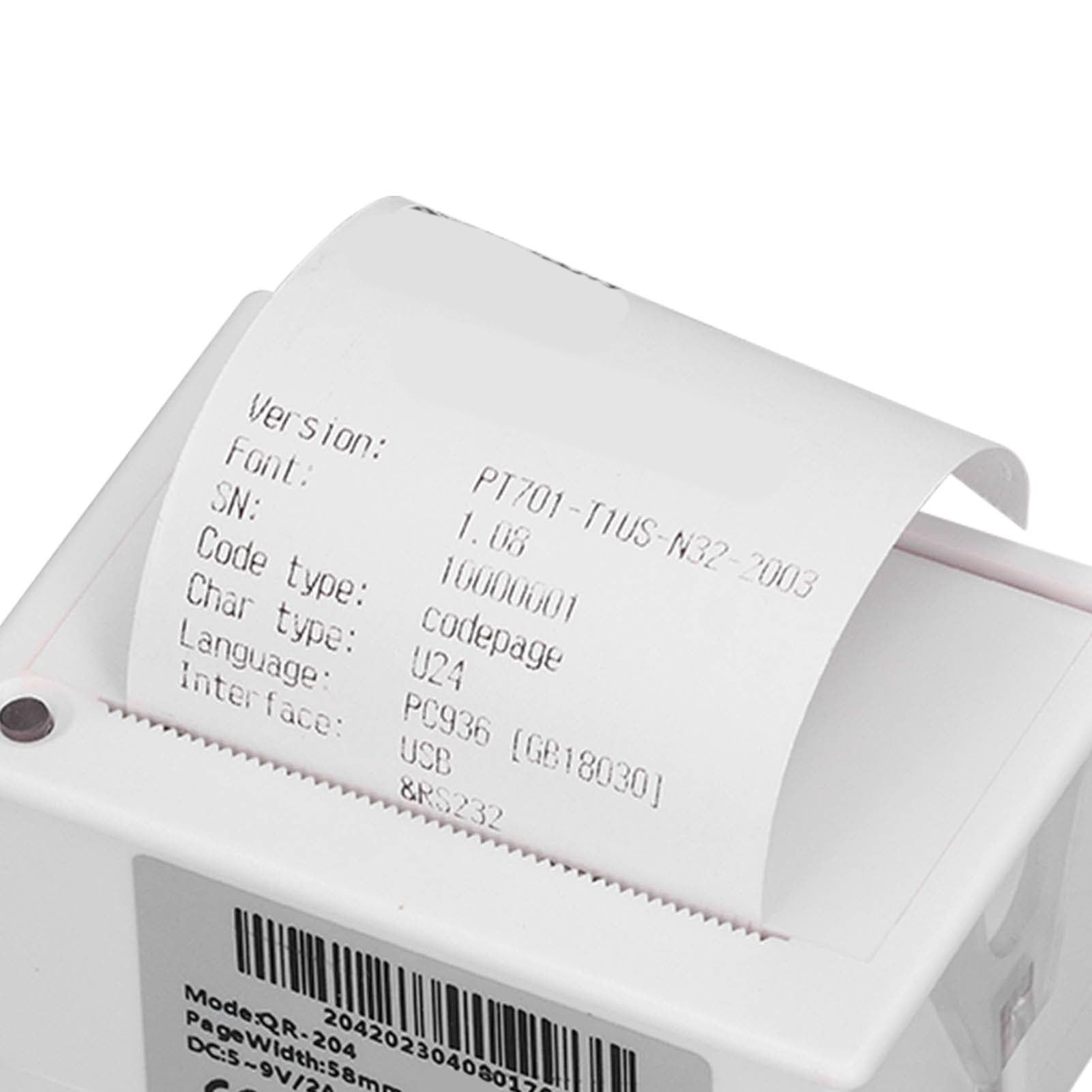 Zintegrowana termiczna drukarka pokwitowań 58 mm Mikrodrukarka pokwitowań termiczna obsługująca port szeregowy USB i TTL 5 do 9 V