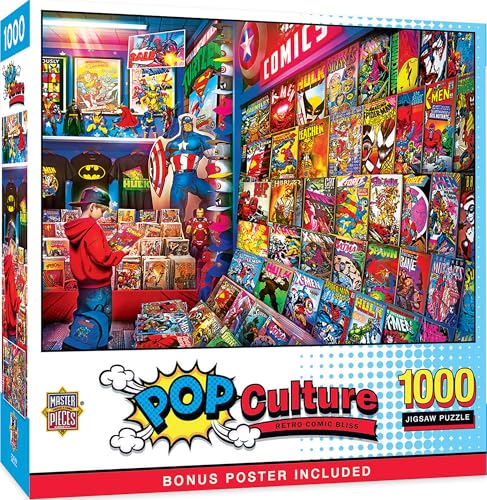 MasterPieces Rompecabezas de 1000 Piezas para Adultos, Familia o Jóvenes - Retro Comic Bliss - 19.25"x26.75" miniatura 2
