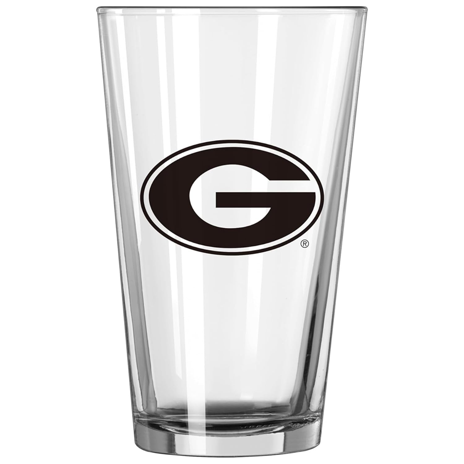 Logo Brands NCAA 16 oz Pint Glass - Durable Glass With Bold Team Color– Chip-Resistant Rim Drinkware For Fans, Tailgates, Home Bars &amp; Everyday Use
