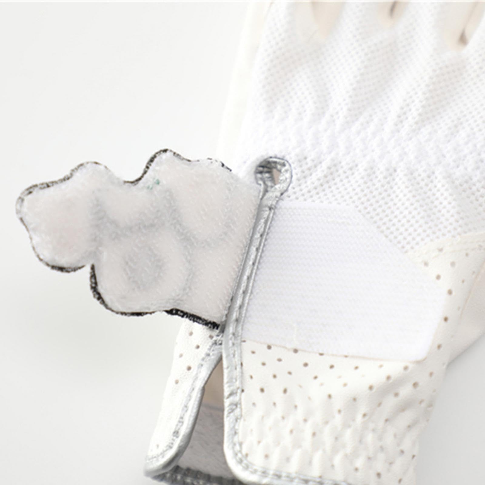 Guante de Golf para Mujer Guantes Deportivos Entrenamiento Exterior en Cuero Ajustable Flexible Transpirable Antideslizante Adecuado para Fitness Y Re