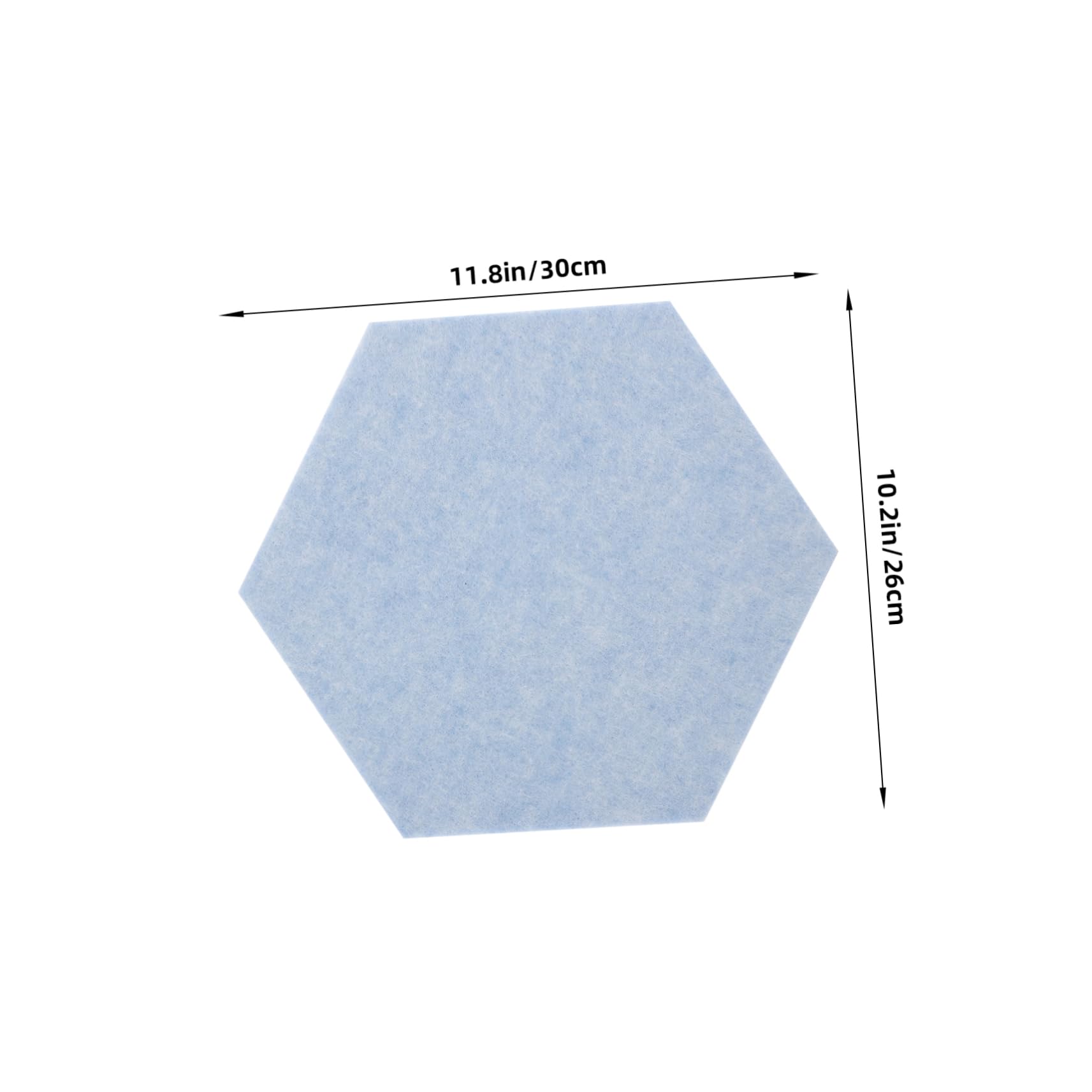 ABOOFAN 6pcs Hexagon Felt Wall Tiles Self-Adhesive Pin Board for Bedrooms Felt Bulletin Board Decor