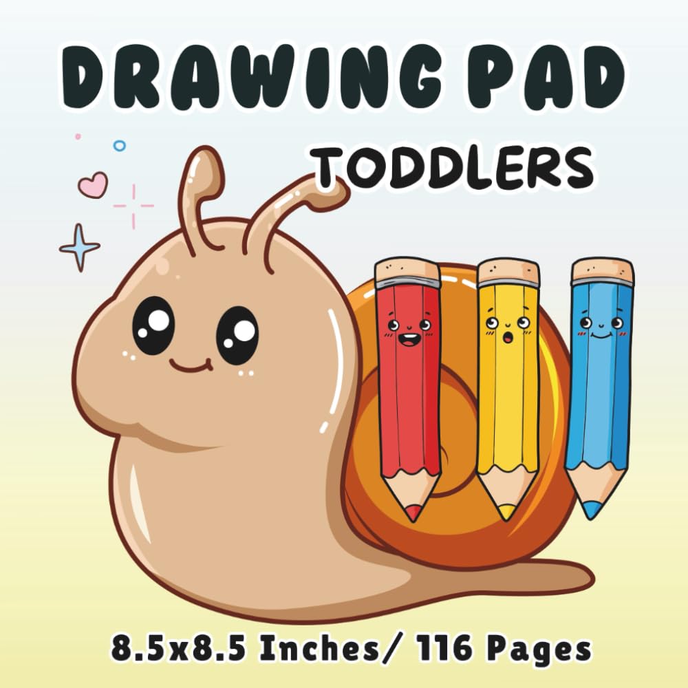 Drawing Pad for Toddler: A Fun and Creative Sketchbook with small corner illustrations on each page and fun end-of-book activities for kids ages 1–5.