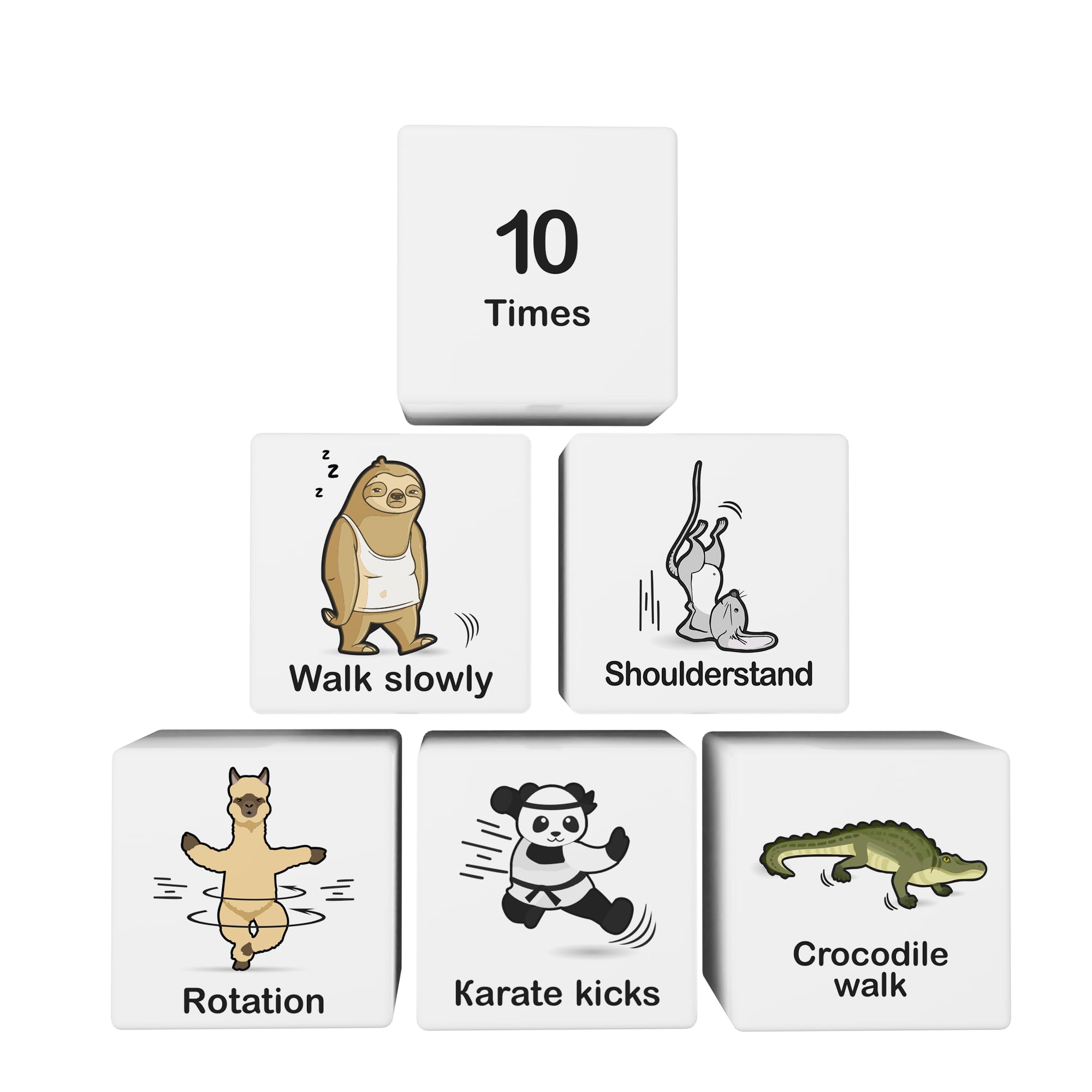 Kids Exercise Dice for Workouts, Fun and Fitness Exercise Equipment, Workout Game, Physical Education Activity Dice Gym Games, Outdoor Indoor Movement Toys for Kids Ages 3+