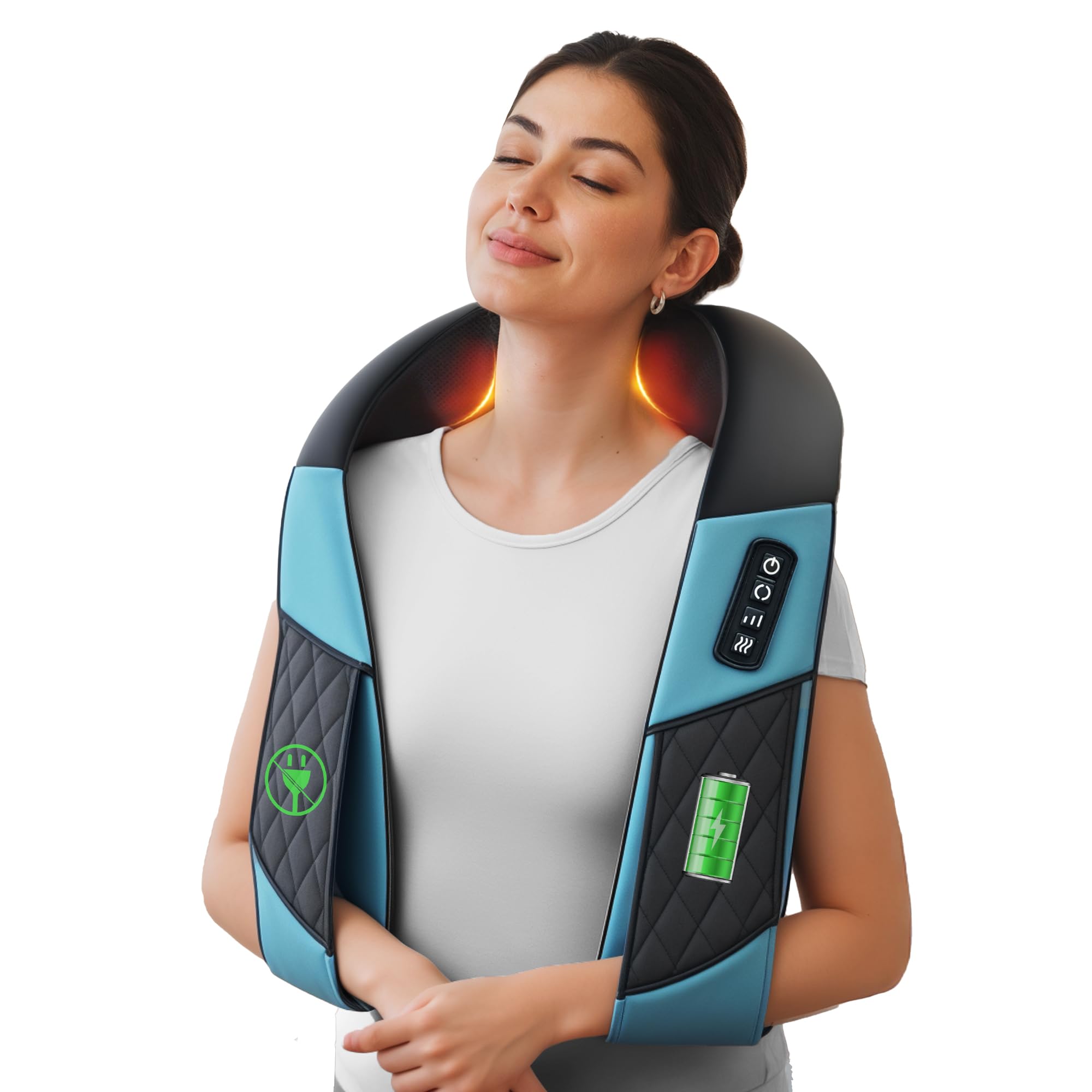 COMFIER Cordless Neck Massager with Heat