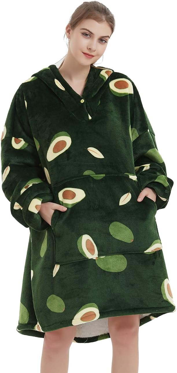 NAFLEAP Blanket Hoodie Women Wearable Blanket Adult Oversized Fleece Sherpa Christmas Sweatshirt Gift for Women - Image 3