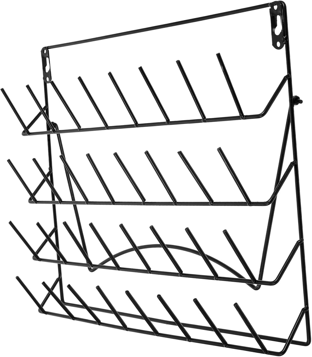 Ciieeo Iron Wall-Mounted Laboratory Drying Rack Detachable Pegs for Glassware Bench Drying Equipment Space-Saving Organizer for Lab Equipment