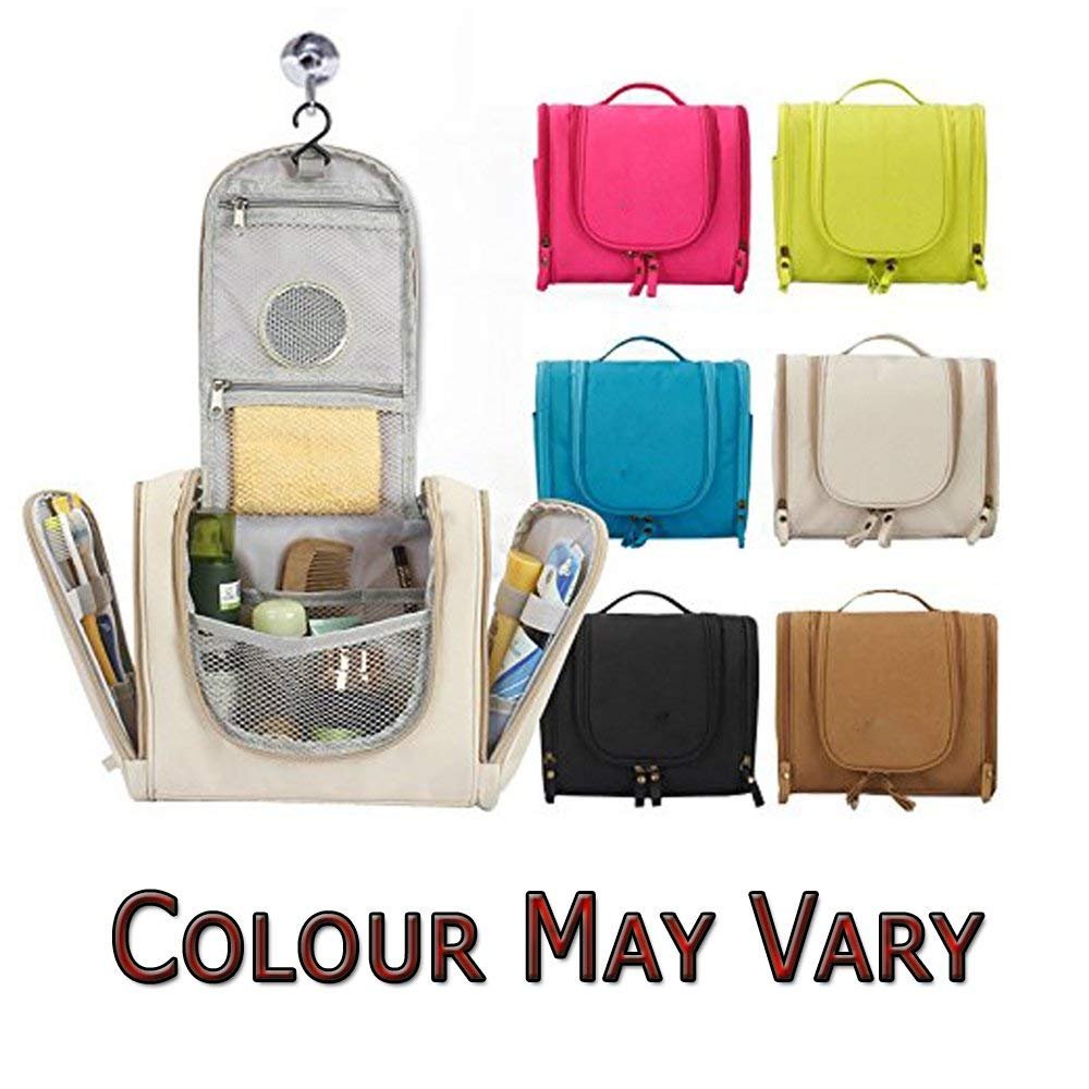 PEARL ACE Toiletry Bag |Travel Pouch Bag |Makeup Pouch |Cosmetics Pouch |Unisex Traveling Zipper Pouch for Storage | Waterproof Travel Organizer Pouch with Hanger for Multipurpose Use 4