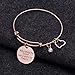 Sunflower Jewellery Charm Bracelet Adjustable Bangle Gift For Women Girl Sister Mother Friends (Rose Gold Not Sisters By Blood But Sisters By Heart Bracelet)