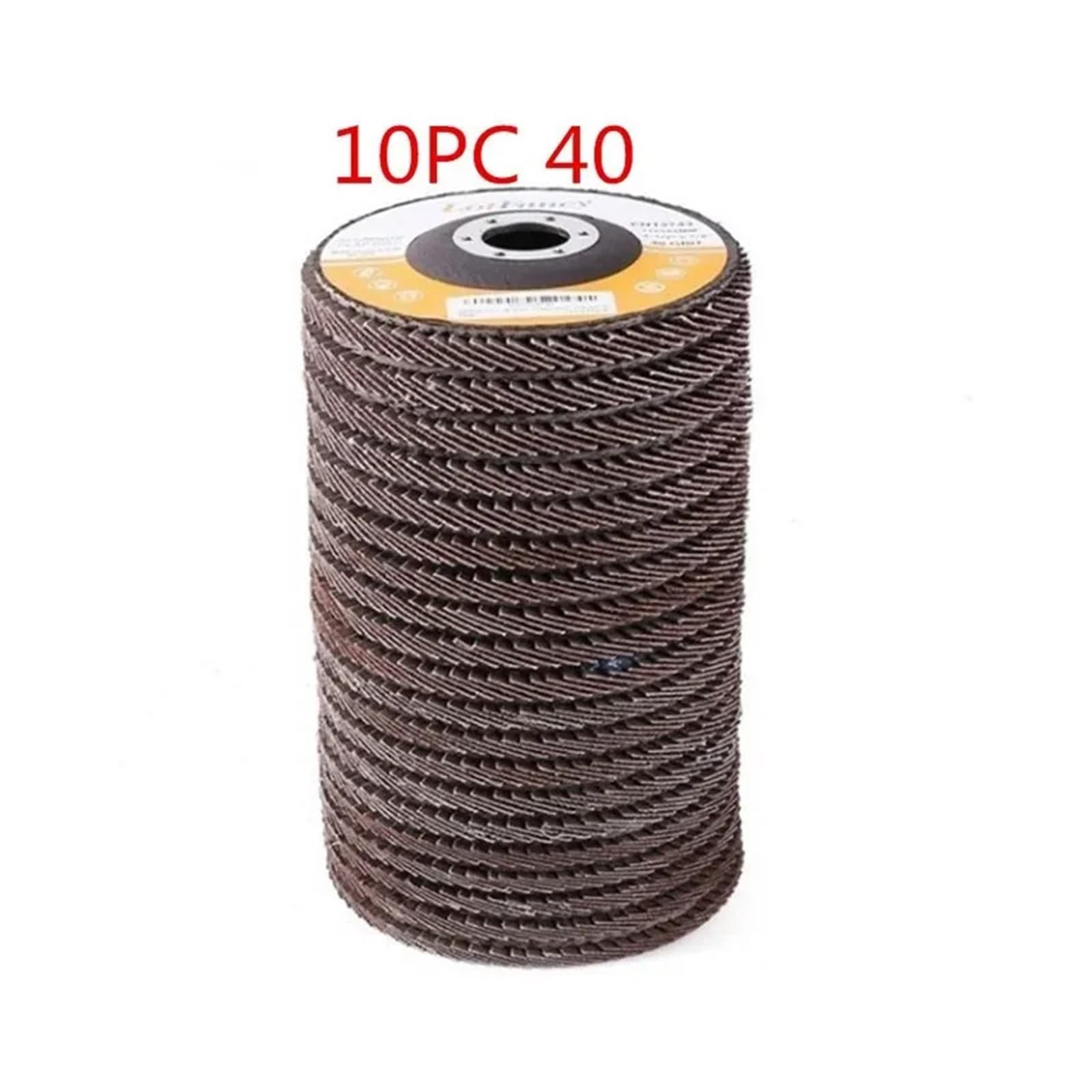 Tarcza do szlifowania metalu, uniwersalna tarcza l 10 szt. Tarcze szlifierskie klapowe 100 mm 40/60/80/120 Ściernice szlifierskie Szlifierka kątowa(10pcs 40)