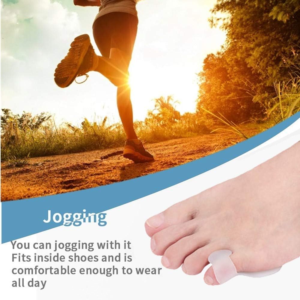 2 Pairs Little Toe Separator, Little Toe Guard (Tailor's Bunion) - Shield Spacers -Fast Pain Relief