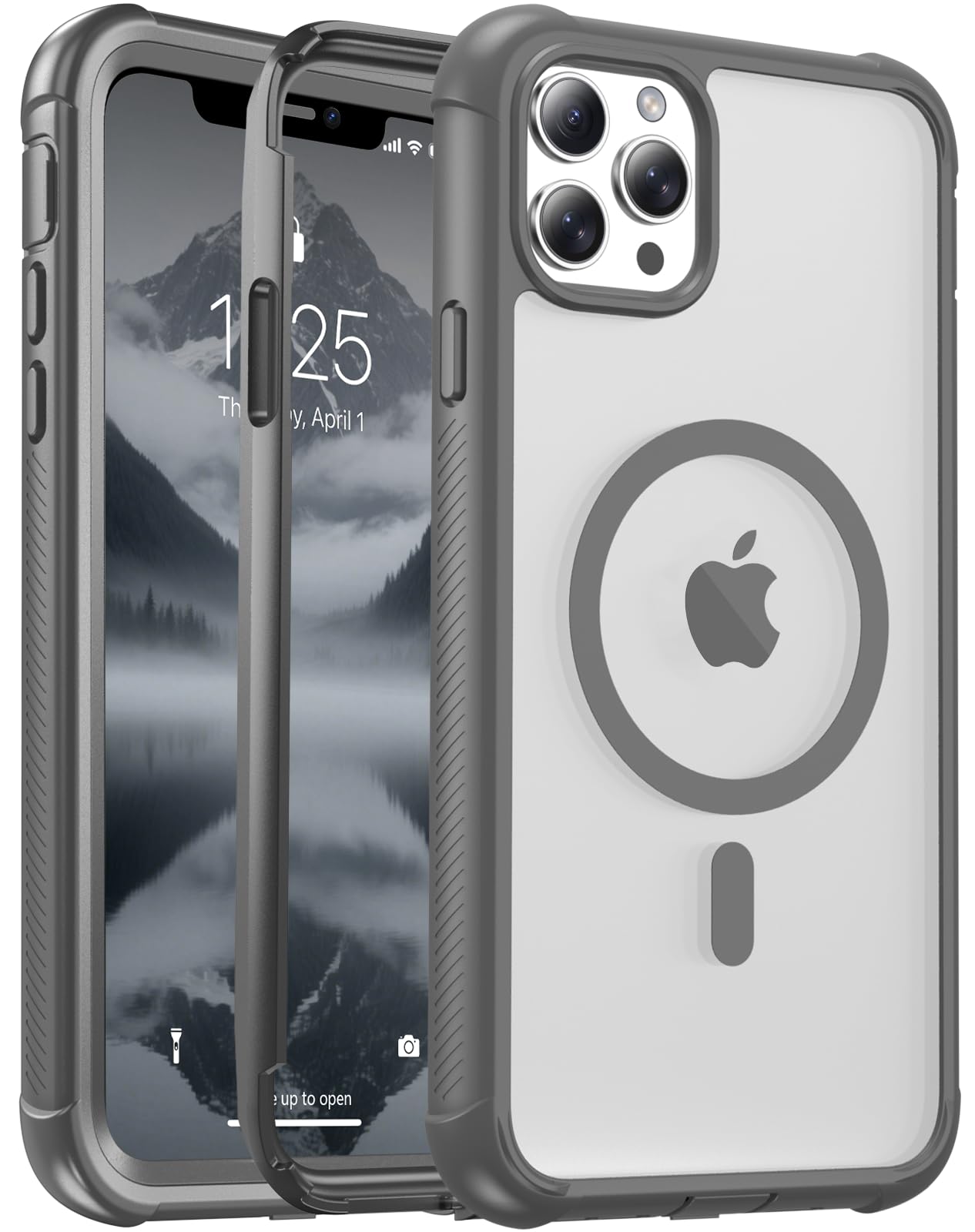 jaroco Magnetic for iPhone 11 Pro Max Case Heavy Duty Protection Gray
