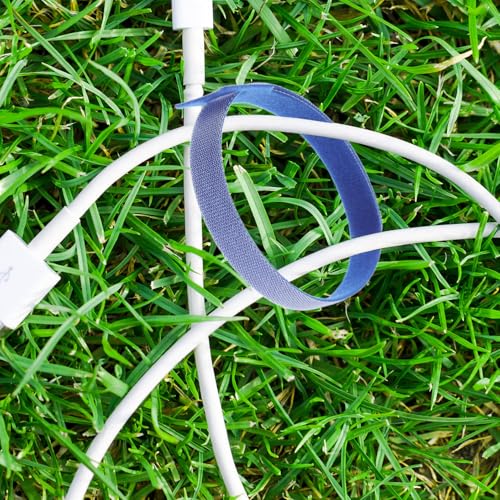 Artibetter 100pcs ataduras para cables reutilizables, correas de cable, organizador resistente para gestión de electrónica y computadoras bajo el escritorio miniatura 7