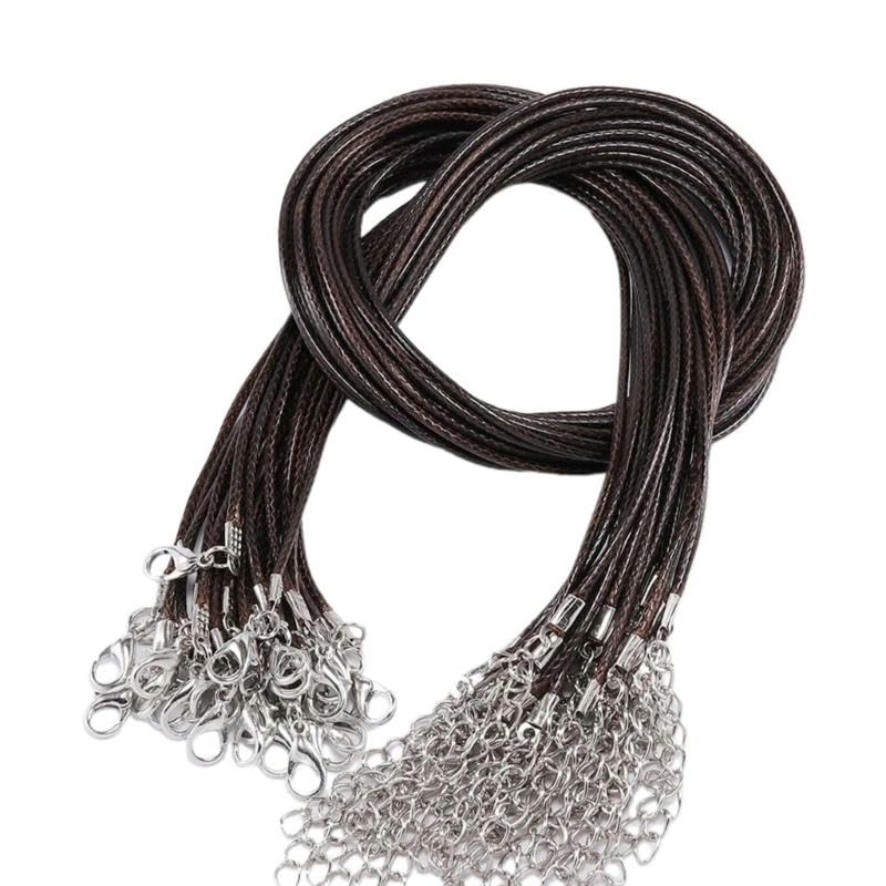 Cordon de collier ciré tressé pour créer vos bijoux d'été