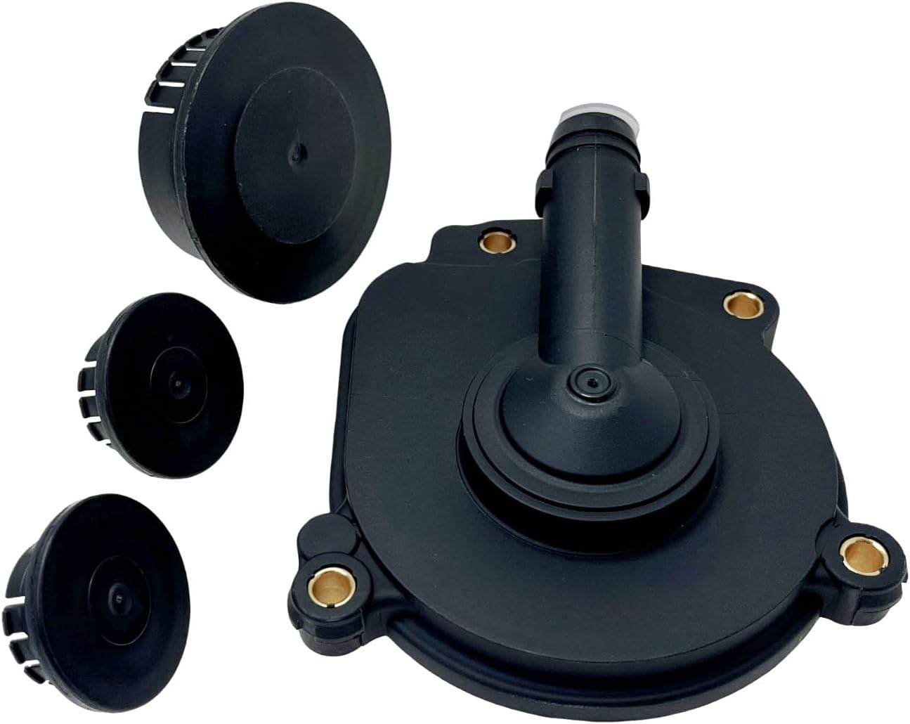 PVC Vent Valve Crankcase Breather Oil Separator Cover and Camshaft Expansion Plug Kit 2720100631 2720100631 0009985690 Compatible with ML350 C230 C300 E350 C350 SLK300 ML450