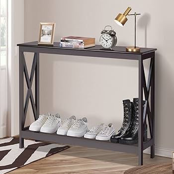 ローテーブルStainless Modular 2tier Sofa Table Amazon.com: Byroce Entryway Table, 39.5'' Sofa Table with 2